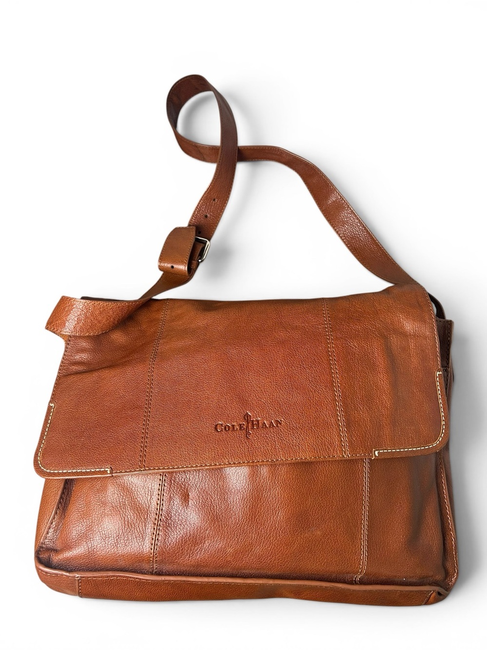 Cole Haan x BlackBerry “Built to Keep you Moving” Brown Leather Messenger Bag
